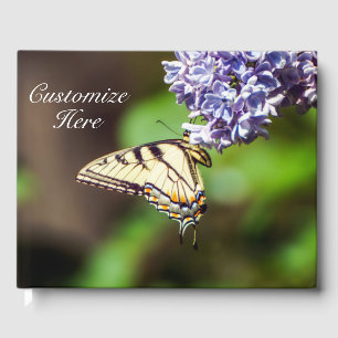Personalisiert Tiger Frack Butterfly Guestbook Gästebuch