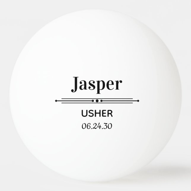 Personalisiert Tischtennisball (Vorderseite)