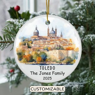 Personalisiert Toledo Ornament, Spanien Keramik Ornament