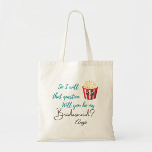 Personalisiert Tote Bag Bridesmaid Vorschlag Gesch Tragetasche