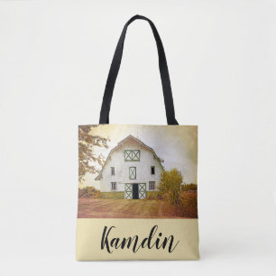 Personalisiert Tote Bag Sunset Barn Country Rustik Tasche