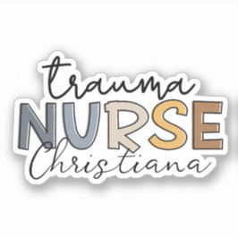 Personalisiert Trauma Nurse Trauma Pflege Aufkleber