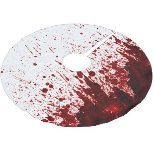 Personalisiert Tree Skirt Bluthochdruck Spritzer V Polyester Weihnachtsbaumdecke