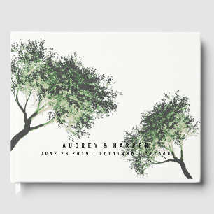 Personalisiert Trees Liebe Wedding Guest Book Gästebuch