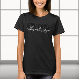 Personalisiert Trendy Irish Dance Typografy T-Shirt