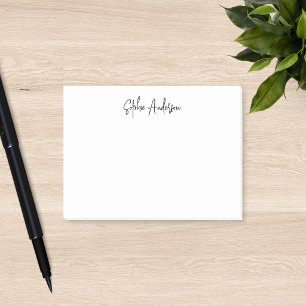 Personalisiert Trendy Moderne Schrift Minimalistis Post-it Klebezettel