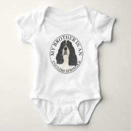 Personalisiert Tricolor English Springer Spaniel Baby Strampler
