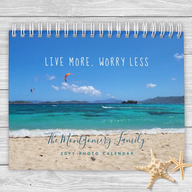 Personalisiert Tropical Beach 2026 Foto Kalender (Personalized Tropical Beach Photo Calendar)