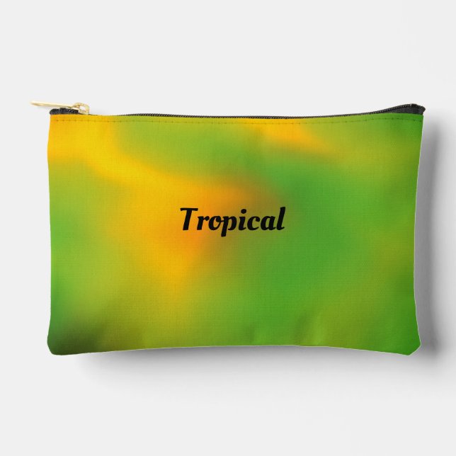 Personalisiert Tropical Melon Green Zubehörtasche (Vorderseite)