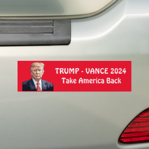 Personalisiert Trump Vance 2024 Autoaufkleber