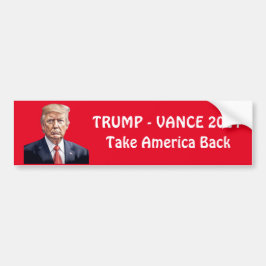 Personalisiert Trump Vance 2024 Autoaufkleber