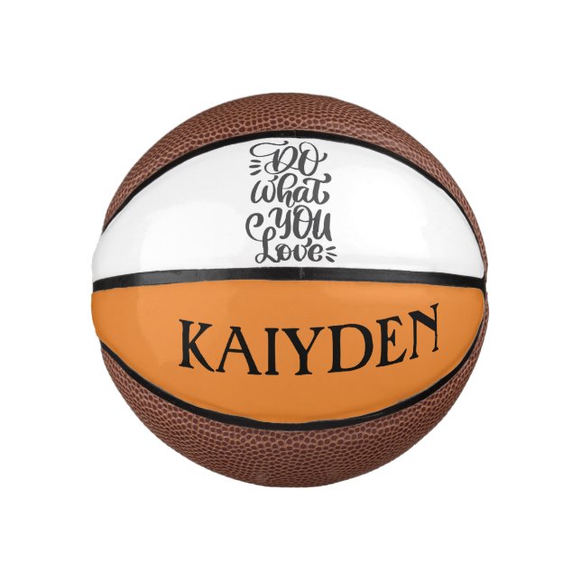 Personalisiert - Tun Sie, was Sie Liebe - Basketba Mini Basketball (Vorderseite)