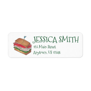 Personalisiert Turkey Club Sandwich Diner Feinschm