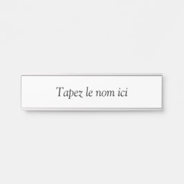 Personalisiert Türschild
