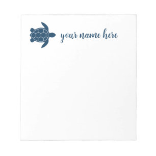 Personalisiert Turtle Notepad Notizblock