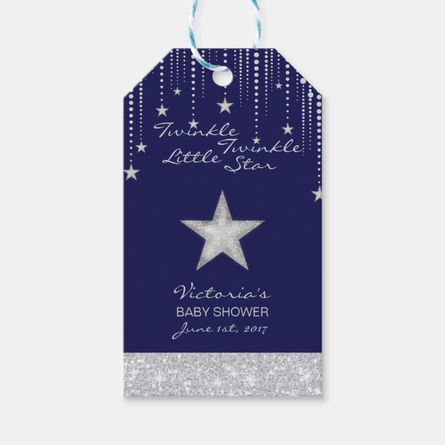 Personalisiert Twinkle Twinkle Little Star Gevor Geschenkanhänger (Vorderseite)