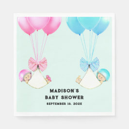 Personalisiert Twins Baby Dusche Serviette