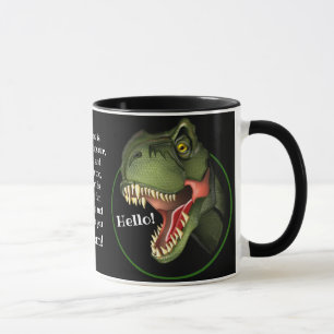 Personalisiert Tyrannosaurus Rex Dinosaurier Tasse