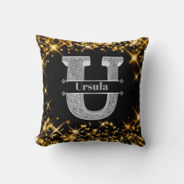 Personalisiert U Initial Silver Monogram Ihr Name Kissen