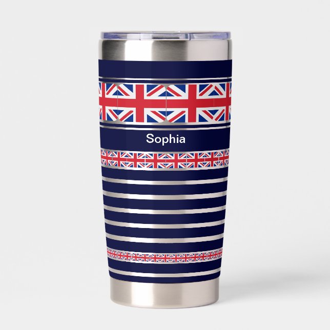 Personalisiert (UK) Vereinigtes Königreich Patriot Thermobecher (Vorderseite)
