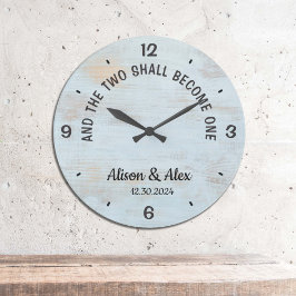 Personalisiert und die beiden werden zu einem Flei Große Wanduhr