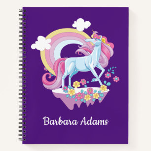 Personalisiert Unicorn Sketchbook Notebook Notizbuch