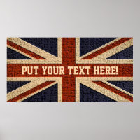 Personalisiert Union Jack Poster
