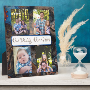Personalisiert unser Papa, unser Held Fotoplatte