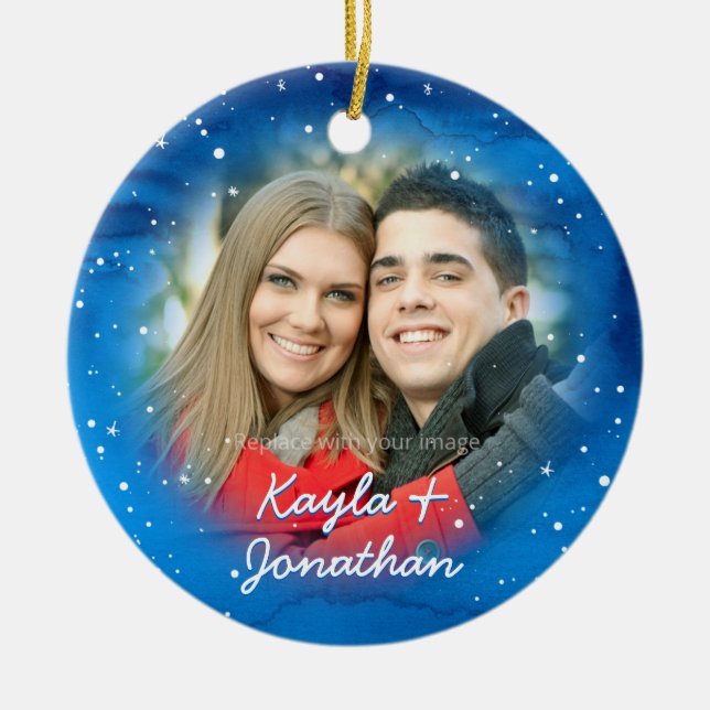 Personalisiert unsere erste keramik ornament (Vorne)