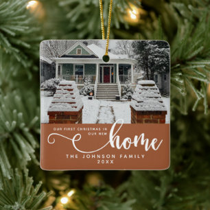 Personalisiert unsere ersten Weihnachten auf unser Keramikornament