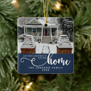 Personalisiert unsere ersten Weihnachten auf unser Keramikornament