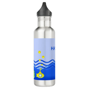 Personalisiert unter dem Unterseeboot Edelstahlflasche