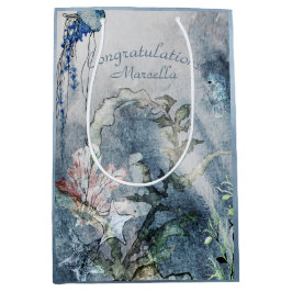 Personalisiert unter der Meeresküste Mittlere Geschenktüte