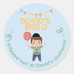 Personalisiert Upsherin Sticker