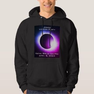 Personalisiert USA FLAG Gesamte Sonnenfinsternis 2 Hoodie