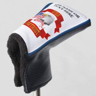 Personalisiert USA Patriot Golf Putter Cover Headcover