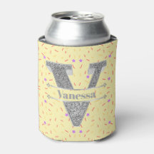 Personalisiert V Erste Silver Monogramm Ihr Name