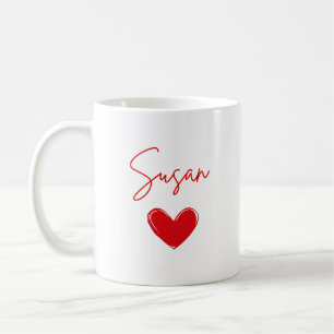 Personalisiert Valentine Coffee Tasse Custom Valen