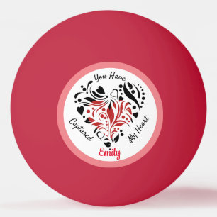 Personalisiert Valentinstag Tischtennisball