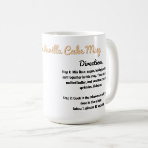 Personalisiert Vanilla Cake Rezept Tasse