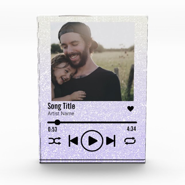 Personalisiert Vater Foto Song Playlist (Vorderseite)