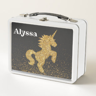 Personalisiert veränderter Name Unicorn Lunchbox