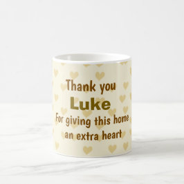 Personalisiert Vielen Dank für Ihr Herz Kaffeetasse