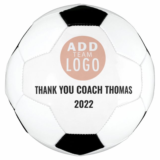Personalisiert Vielen Dank, Ihr Coach fügt einen N Fußball (Vorderseite)