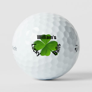 Personalisiert Vierblättriges Kleeblatt Lucky Golf Golfball