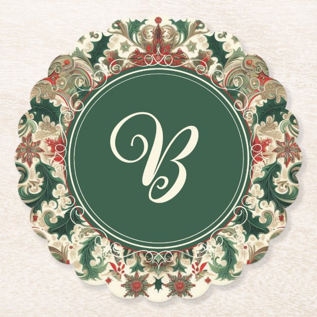 Personalisiert Viktorianisch/klassisch/Vintage Wei Untersetzer (Vorderseite)