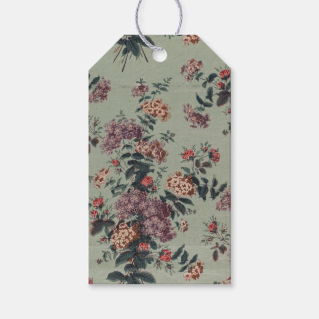 Personalisiert Vintag Floral William Morris Geschenkanhänger (Vorderseite)