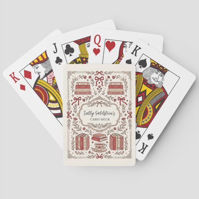 Personalisiert Vintage  Spielkarten (Rückseite)