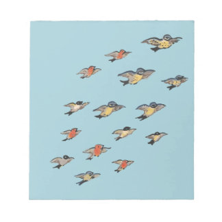 Personalisiert | Vintage Vogelgestaltung Notizblock