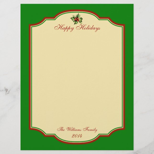 Personalisiert Vintage Weihnachten Weihnachtsfeier (Vorderseite)